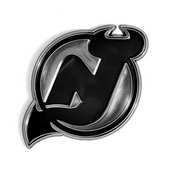 NHL - New Jersey Devils Molded Chrome Emblem 3.25 x 3.25 - 