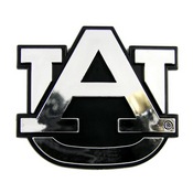 Auburn University Molded Chrome Emblem 3.25 x 3.25 - "AU" Logo, 60328