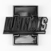Illinois Illini Molded Chrome Plastic Emblem, 60343