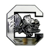 University of South Carolina Molded Chrome Emblem 3.25 x 3.25 - 