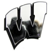 University of Wisconsin Molded Chrome Emblem 3.25 x 3.25 - "W" Logo, 60389
