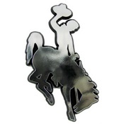 University of Wyoming Molded Chrome Emblem 3.25 x 3.25 - 