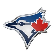 MLB - Toronto Blue Jays Embossed Color Emblem 3.25 x 3.25 - 