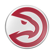 Atlanta Hawks Heavy Duty Aluminum Embossed Color Emblem, 60424