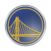 Golden State Warriors Heavy Duty Aluminum Embossed Color Emblem, 60430