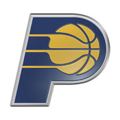 Indiana Pacers Heavy Duty Aluminum Embossed Color Emblem, 60432