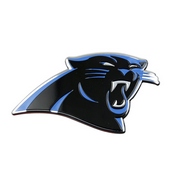 NFL - Carolina Panthers Embossed Color Emblem 3.25 x 3.25 - "Panther" Logo, 60449
