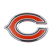 NFL - Chicago Bears Embossed Color Emblem 3.25 x 3.25 - "C" Logo, 60450