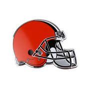 NFL - Cleveland Browns Embossed Color Emblem 3.25 x 3.25 - "Browns Helmet" Logo, 60452