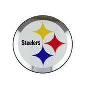 NFL - Pittsburgh Steelers Embossed Color Emblem 3.25 x 3.25 - "Steelers" Logo, 60468