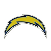 NFL - Los Angeles Chargers Embossed Color Emblem 3.25 x 3.25 - 