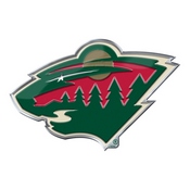 NHL - Minnesota Wild Embossed Color Emblem 3.25 x 3.25 - 