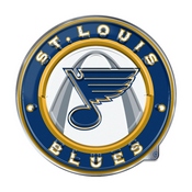 NHL - St. Louis Blues Embossed Color Emblem 3.25 x 3.25 - "Circular Blues" Alternate Logo, 60501