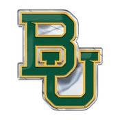 Baylor University Embossed Color Emblem 3.25 x 3.25 - "BU" Logo, 60512