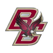 Boston College Embossed Color Emblem 3.25 x 3.25 - "BC & Eagle" Logo, 60515