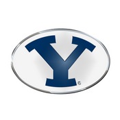 Brigham Young University Embossed Color Emblem 3.25 x 3.25 - "Y" Logo, 60516