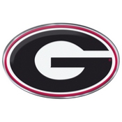 University of Georgia Embossed Color Emblem 3.25 x 3.25 - "G" Logo, 60523