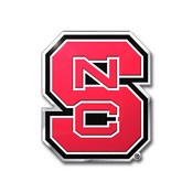 North Carolina State University Embossed Color Emblem 3.25 x 3.25 - "NCS" Logo, 60547