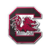University of South Carolina Embossed Color Emblem 3.25 x 3.25 - 