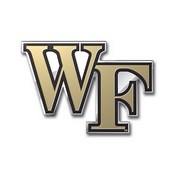 Wake Forest University Embossed Color Emblem 3.25 x 3.25 - "WF" Logo, 60570