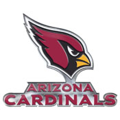 Arizona Cardinals Heavy Duty Aluminum Embossed Color Emblem - Alternate, 60588