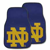 Notre Dame ND Logo 2-piece Carpeted Car Mats 17"x27", 6059