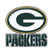 Green Bay Packers Heavy Duty Aluminum Embossed Color Emblem - Alternate, 60599