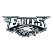 Philadelphia Eagles Heavy Duty Aluminum Embossed Color Emblem - Alternate, 60611