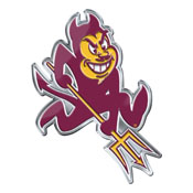 Arizona State Sun Devils Heavy Duty Aluminum Embossed Color Emblem - Alternate, 60624