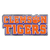 Clemson Tigers Heavy Duty Aluminum Embossed Color Emblem - Alternate, 60630