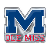 Ole Miss Rebels Heavy Duty Aluminum Embossed Color Emblem - Alternate, 60644