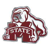Mississippi State Bulldogs Heavy Duty Aluminum Embossed Color Emblem - Alternate, 60645