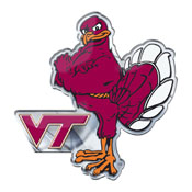 Virginia Tech Hokies Heavy Duty Aluminum Embossed Color Emblem - Alternate, 60665