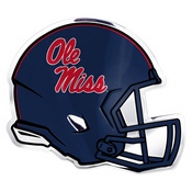 University of Mississippi (Ole Miss) Embossed Helmet Emblem 3.25 x 3.25 - 