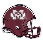 Mississippi State University Embossed Helmet Emblem 3.25 x 3.25 - 