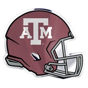 Texas A&M University Embossed Helmet Emblem 3.25 x 3.25 - "ATM" Logo, 60785