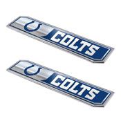 NFL - Indianapolis Colts Embossed Truck Emblem 2-pk 1.75 x 8.25 - Primary Logo & Wordmark, 60808
