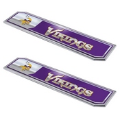Minnesota Vikings 2 Piece Heavy Duty Aluminum Embossed Truck Emblem Set, 60812