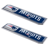 New England Patriots 2 Piece Heavy Duty Aluminum Embossed Truck Emblem Set, 60813