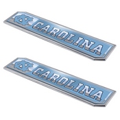 North Carolina Tar Heels 2 Piece Heavy Duty Aluminum Embossed Truck Emblem Set, 60841