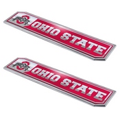 Ohio State Buckeyes 2 Piece Heavy Duty Aluminum Embossed Truck Emblem Set, 60843