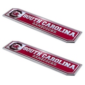 South Carolina Gamecocks 2 Piece Heavy Duty Aluminum Embossed Truck Emblem Set, 60846