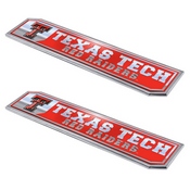 Texas Tech Red Raiders 2 Piece Heavy Duty Aluminum Embossed Truck Emblem Set, 60849