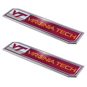 Virginia Tech Hokies 2 Piece Heavy Duty Aluminum Embossed Truck Emblem Set, 60850