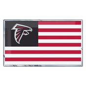 NFL - Atlanta Falcons Embossed State Flag Emblem 2" x 3.5" - Primary Team Logo on State Flag Design, 60913