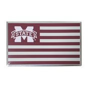 Mississippi State University Embossed State Flag Emblem 2