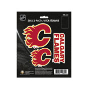 NHL - Calgary Flames Decal 3-pk 5 x 6.25 - 3 Various Logos / Wordmark, 60980