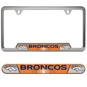 Denver Broncos Embossed License Plate Frame, 6.25in x 12.25in, 610-F122