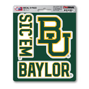 Baylor University Decal 3-pk 5 x 6.25 - 3 Various Logos / Wordmark, 61012