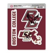 Boston College Decal 3-pk 5 x 6.25 - 3 Various Logos / Wordmark, 61015